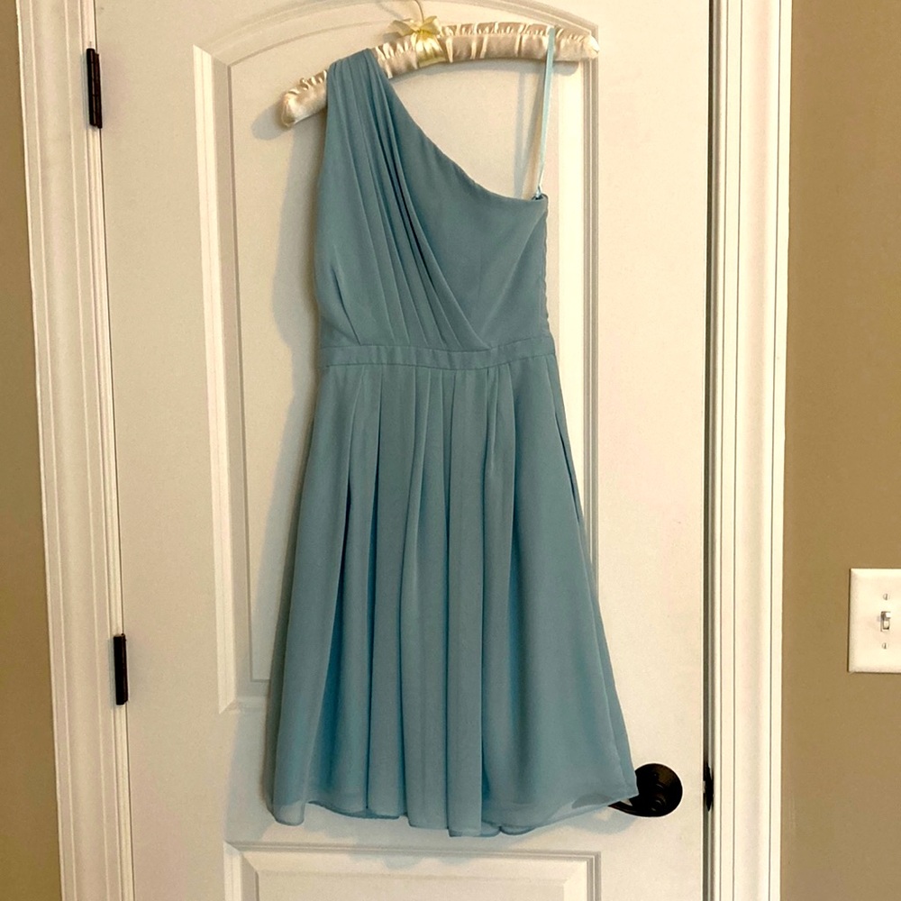 Weddington Way Light Blue Bridesmaid Dress w/ POCKETS - Size 0